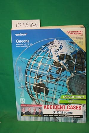 Image du vendeur pour Queens Yellow Pages Area Codes 347, 718, 929 Issued August 2016 Telephone Directory mis en vente par Princeton Antiques Bookshop