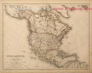 Seller image for Nord-America". Aus Meyer's Hand-Atlas der neuesten Erdbeschreibung. for sale by Antiquariat MEINDL & SULZMANN OG