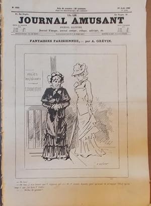 LE JOURNAL AMUSANT - 1880 - Num. 1252 del 28 aout 1880, Paris, Maison V. PHILIPON & C., 1880