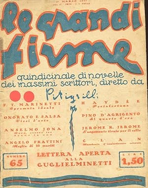 PASQUINO, rivista satirica, umoristica settimanale - 1920 - numero 34 del 22 agosto 1920 sulle Ag...