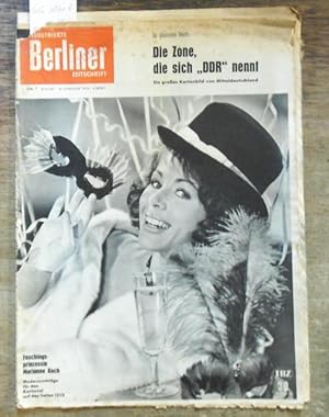 Seller image for Illustrierte Berliner Zeitschrift. Nr. 7 / 1963. Aus dem Inhalt: Die Zone, die sich DDR nennt. Ein gro�es Kartenbild von Mitteldeutschland / Bundespr�sident Heinrich L�bke in Berlin / Freie Universit�t (FU) / Wolfgang Albrecht: Christianes gro�e Reise. Winterurlaub im sonnigen Nordafrika (Fotoreportage) / Seiser Alm - Wintersportparadies und viels mehr. for sale by Antiquariat Carl Wegner