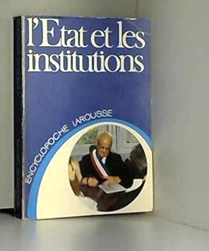 Seller image for L'Etat et les institution for sale by JLG_livres anciens et modernes