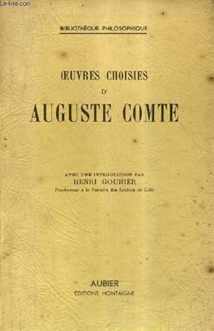 Seller image for OEUVRES CHOISIES D'AUGUSTE COMTE . for sale by Le-Livre