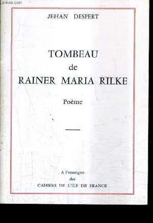 Immagine del venditore per TOMBEAU DE RAINER MARIA RILKE - POEME. venduto da Le-Livre