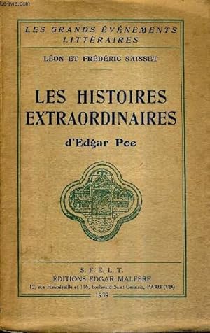 Seller image for LES HISTOIRES EXTRAORDINAIRES D'EDGAR POE / COLLECTION LES GRANDS EVENEMENTS LITTERAIRES . for sale by Le-Livre