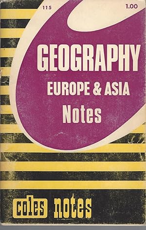 Seller image for Geography, Europe & Asia Notes for sale by BYTOWN BOOKERY