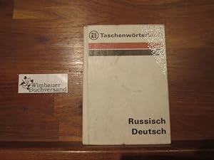 Imagen del vendedor de Taschenwrterbuch; Teil: Russisch-deutsch. von Rudolf R°uži ka. [Mitarb.: Helga Buttke .] a la venta por Antiquariat im Kaiserviertel | Wimbauer Buchversand