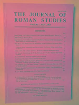 Seller image for The Journal of Roman Studies, volume LXXIV (74), 1984 for sale by Cotswold Internet Books