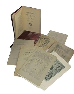 Bibliothèque De Feu M. Hector De Backer. Ensemble Des 5 Parties De La Vente En 8 Volumes De 1926 ...