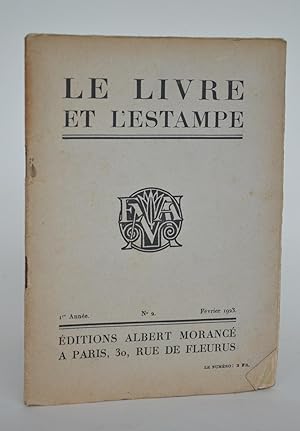 Immagine del venditore per Le Livre et l'estampe, 1re anne, n2, Fvrier 1923 venduto da Librairie Raimbeau