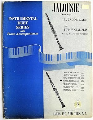 Image du vendeur pour Jalousie (Jealousy). for Two B Clarinets mis en vente par Ken Jackson