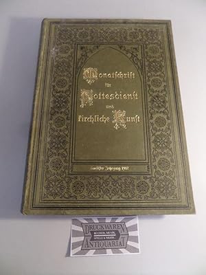 Seller image for Monatsschrift fr Gottesdienst und kirchliche Kunst - 12. Jahrgang : Januar - Dezember 1907. for sale by Druckwaren Antiquariat