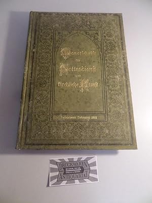 Seller image for Monatsschrift fr Gottesdienst und kirchliche Kunst - 16. Jahrgang : Januar - Dezember 1911. for sale by Druckwaren Antiquariat