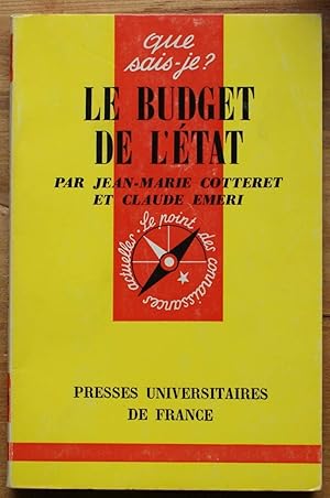 Le budget de l'état