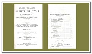 Müller-Pouillets Lehrbuch der Physik und Meteorologie. (Nur Erster Band: Mechanik und Akustik) - ...