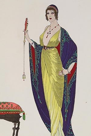 Costumes parisiens. Grande parure (pl.52, Journal des Dames et des Modes, 1913 n°25)