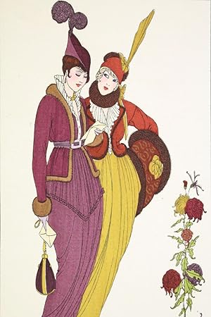 Costumes parisiens. Robes de promenade (pl.119, Journal des Dames et des Modes, 1913 n°53)