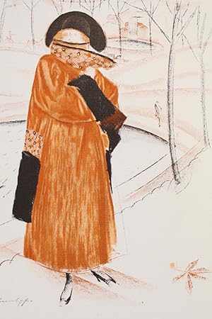 L'Heure du rendez-vous. Manteau d'après-midi, de Paul Poiret (pl.71, La Gazette du Bon ton, 1920 ...