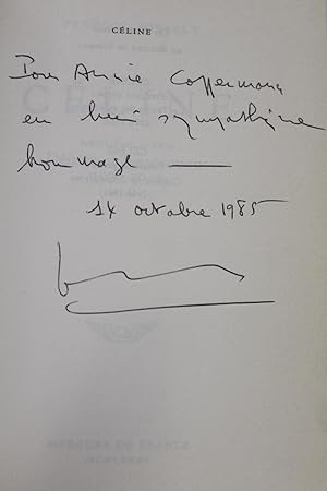 Bild des Verkufers fr Cline. Tome II : 1932-1944 dlires et perscutions zum Verkauf von Librairie Le Feu Follet