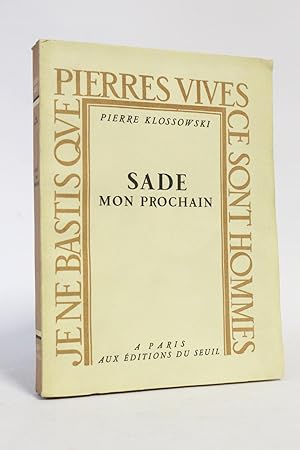 Seller image for Sade mon prochain for sale by Librairie Le Feu Follet