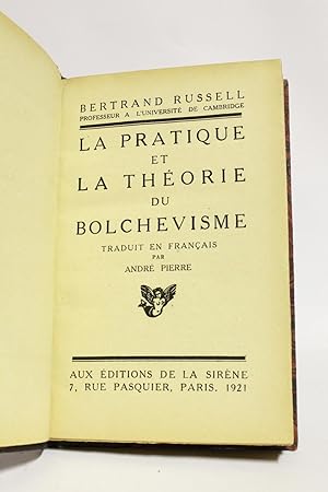 La pratique et la théorie du Bolchévisme