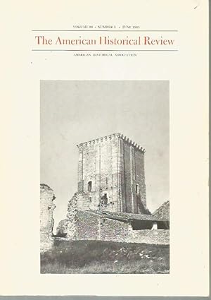 Imagen del vendedor de The American Historical Review, Volume 88, Number 3 (June 1983) a la venta por Bookfeathers, LLC