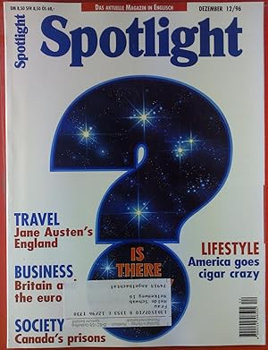 Bild des Verkufers fr Spotlight - Das Magazin in Englisch, Dezember 12/96, Travel: Jane Austens England - Lilfestyle: America goes cigar crazy. zum Verkauf von biblion2