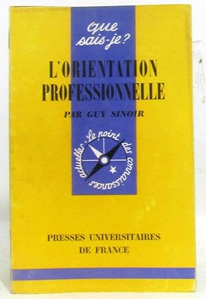 L'orientation professionnelle