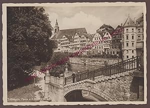 AK Tübingen Partie an der Eberhardbrücke - Photografiekarte