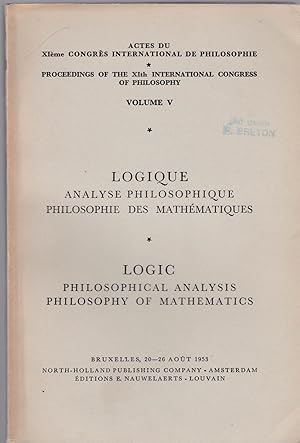 Logique. Analyse philosophique. Philosophie des mathématiques / Logic. Philosophical analysis. Ph...