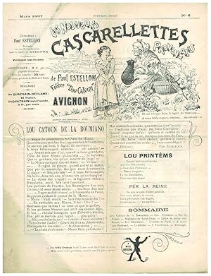 Les Nouvelles Cascarellettes provençales de Paul Estellon félibre "dou cantoun". Mars 1907.