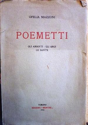 Immagine del venditore per Poemetti. venduto da Studio Bibliografico Adige