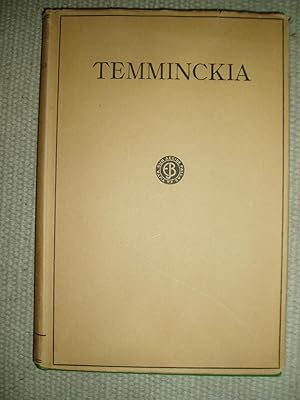 Temminckia : A Journal of Systematic Zoology : Volume 1