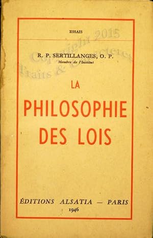 La philosophie des lois.