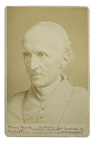 Immagine del venditore per Cabinet Photo Signed ("Henry Edward Card: Archbishop of Westminster" and dated "Sept 7, 1885" venduto da James Cummins Bookseller, ABAA