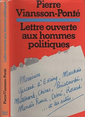 Seller image for Lettre ouverte aux hommes politiques for sale by LiBooks