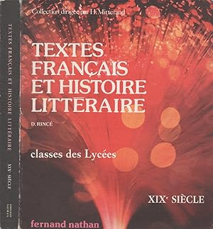 Imagen del vendedor de Textes franais et histoire littraire - XIXe sicle a la venta por LiBooks