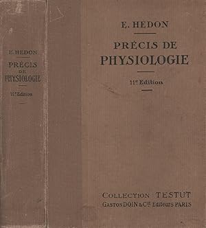 Seller image for Prcis de physiologie for sale by LiBooks