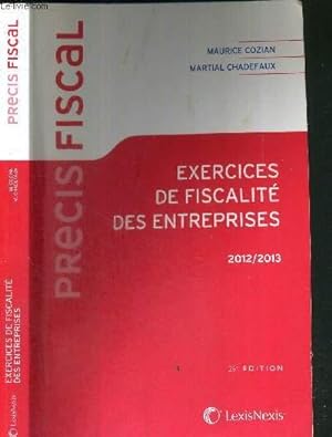 Seller image for EXERCICES DE FISCALITE DES ENTREPRISES 2012/2013 for sale by Le-Livre