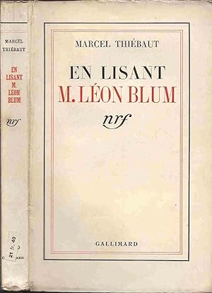En lisant M. Léon Blum