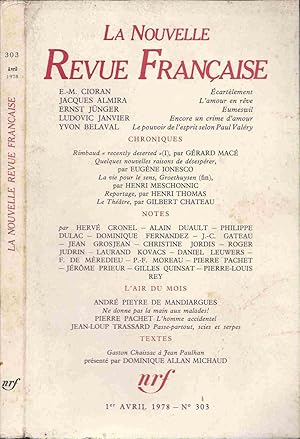 La Nouvelle Revue Française - Numéro 303
