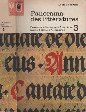 Imagen del vendedor de Panorama des littratures - Volume 3 : Provence, Espagne, Amrique latine, Italie, Allemagne a la venta por LiBooks