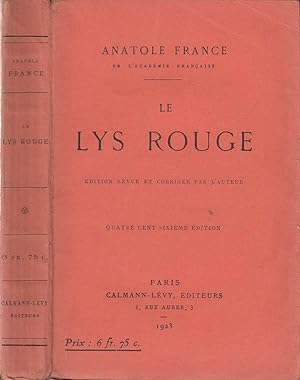 Seller image for Le lys rouge for sale by LiBooks