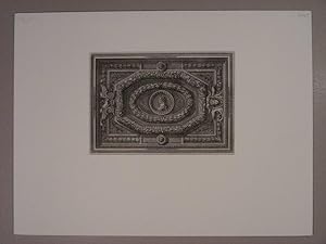 Plafond orné au centre d`un buste d`imperator .("). Blatt evtl. aus der Folge ``. panneaux en lar...