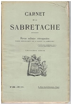 Carnet de la Sabretache, n° 298, juin 1925.