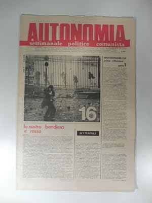 Autonomia. Settimanale politico comunista. Anno 2o. 17.11.79