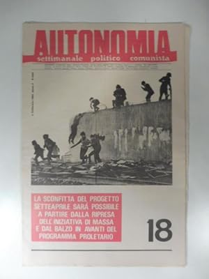 Autonomia. Settimanale politico comunista. 18. 3 febbraio 1980. Anno 2o