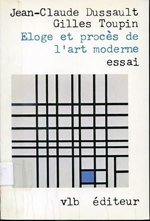 Bild des Verkufers fr loge et procs de l'art moderne - Essai zum Verkauf von Librairie Le Nord