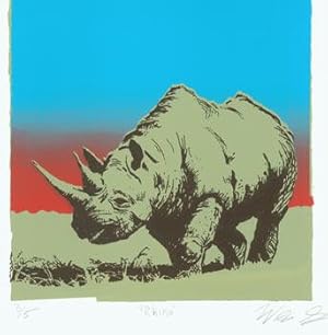 Rhino. Numbered 3 of 5. Signed by the Artist.