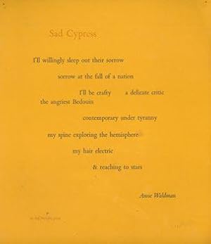 Imagen del vendedor de Sad Cypress. a la venta por Wittenborn Art Books